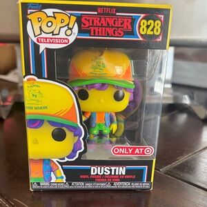 Funko Pop Stranger Things 828 Dustin in Yellow and Purple
